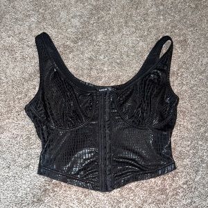Black snake skin tank